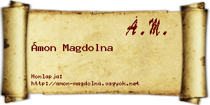 Ámon Magdolna névjegykártya